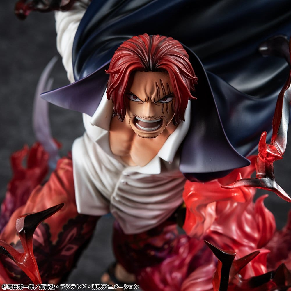 One Piece P.O.P SA-MAXIMUM PVC Statue Leader of Red Hair Pirates Red-Haired Shanks Kamusari 25 cm [5]