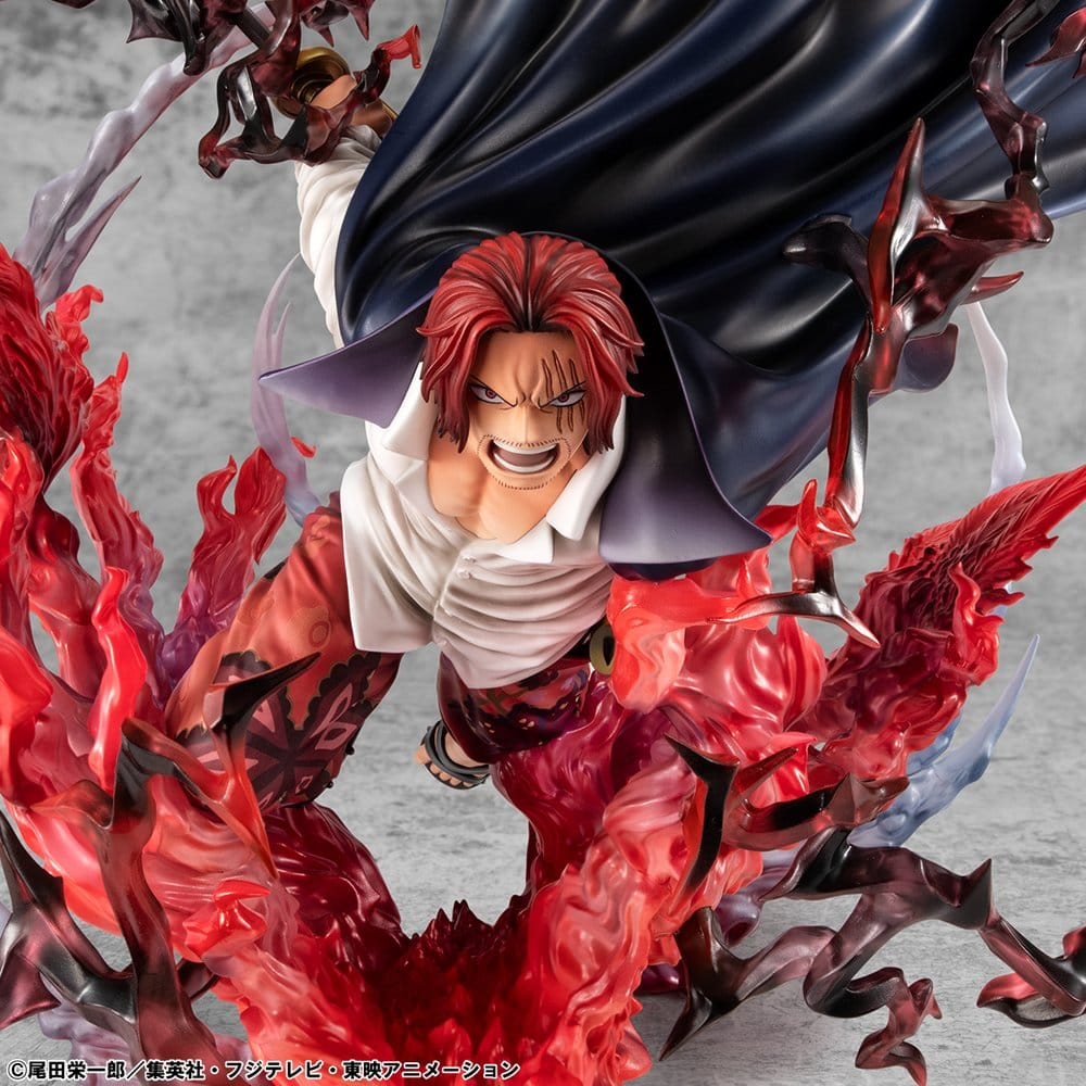 One Piece P.O.P SA-MAXIMUM PVC Statue Leader of Red Hair Pirates Red-Haired Shanks Kamusari 25 cm [21]