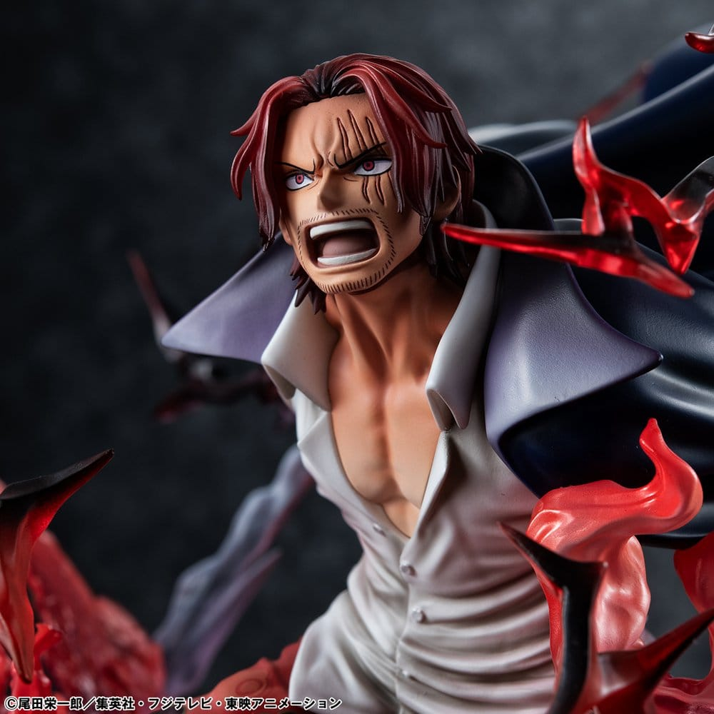 One Piece P.O.P SA-MAXIMUM PVC Statue Leader of Red Hair Pirates Red-Haired Shanks Kamusari 25 cm [4]