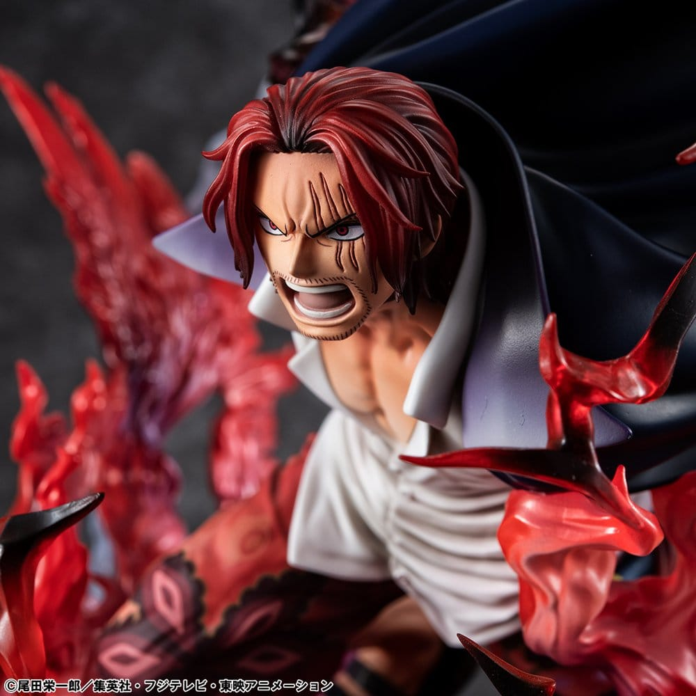 One Piece P.O.P SA-MAXIMUM PVC Statue Leader of Red Hair Pirates Red-Haired Shanks Kamusari 25 cm [3]