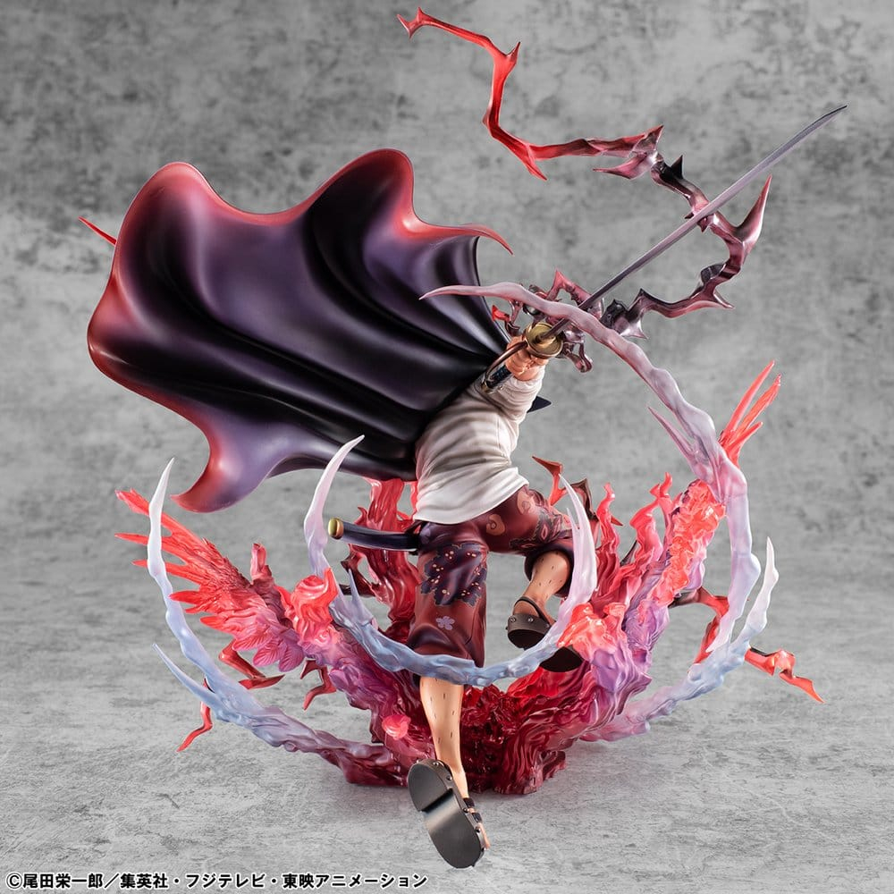 One Piece P.O.P SA-MAXIMUM PVC Statue Leader of Red Hair Pirates Red-Haired Shanks Kamusari 25 cm [18]