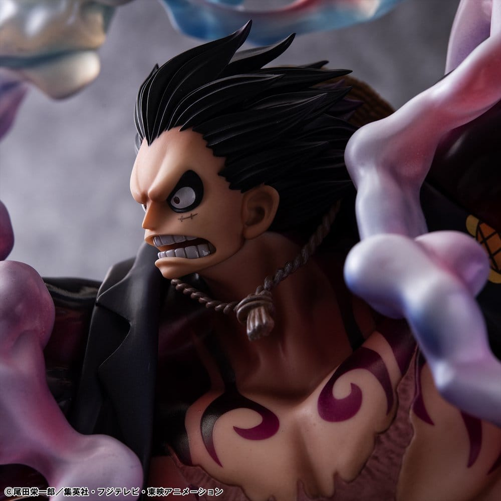 One Piece Portrait.Of.Pirates SA-Maximum PVC Figure Monkey D. Luffy Gear 4 Bounce-Man 10th Limited Ver. 30 cm [13]