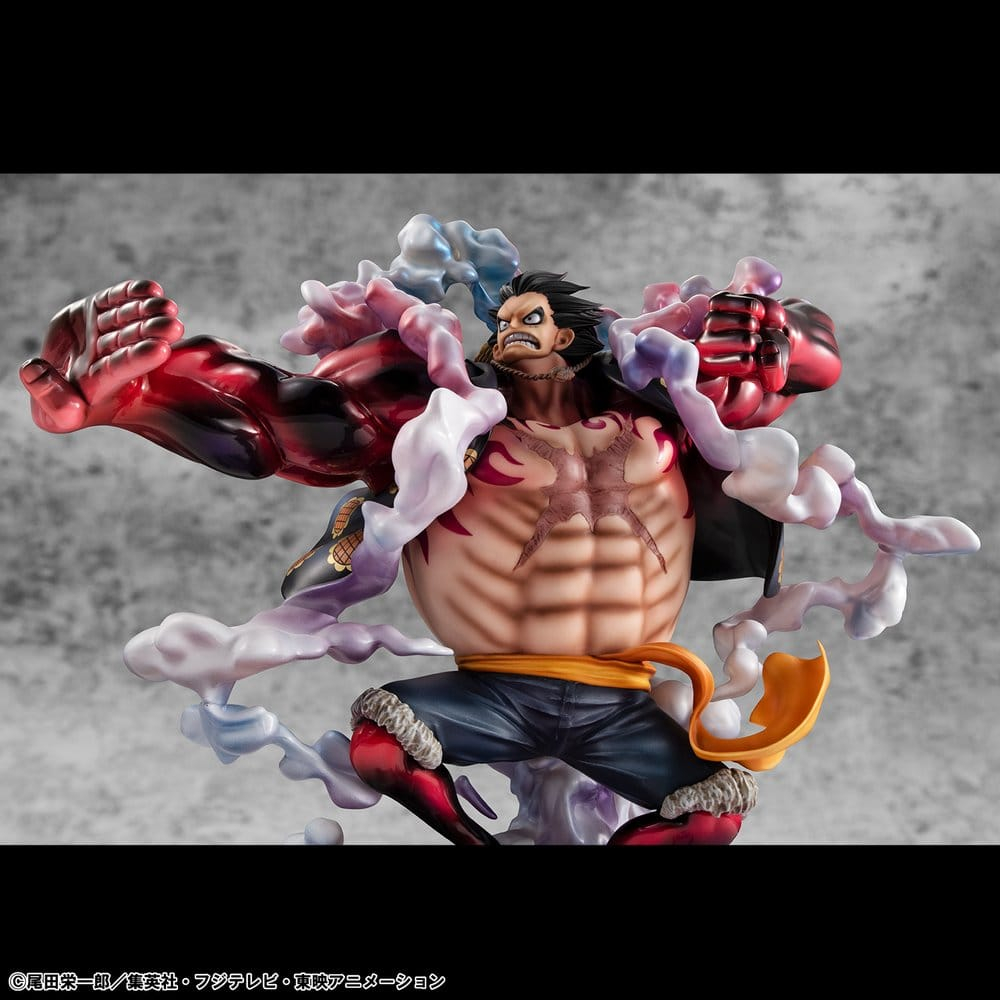 One Piece Portrait.Of.Pirates SA-Maximum PVC Figure Monkey D. Luffy Gear 4 Bounce-Man 10th Limited Ver. 30 cm [2]