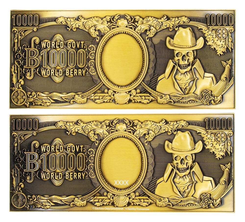 One Piece Replica 10,000 World Berry Metal Banknote 6 x 15 cm [2]