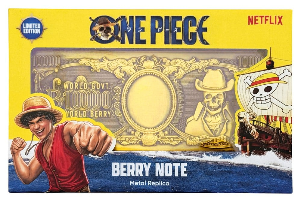 One Piece Replica 10,000 World Berry Metal Banknote 6 x 15 cm [5]