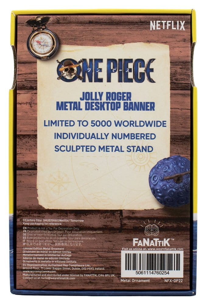 One Piece Replica Straw Hat Pirates Metal Banner 11 x 6 cm [5]