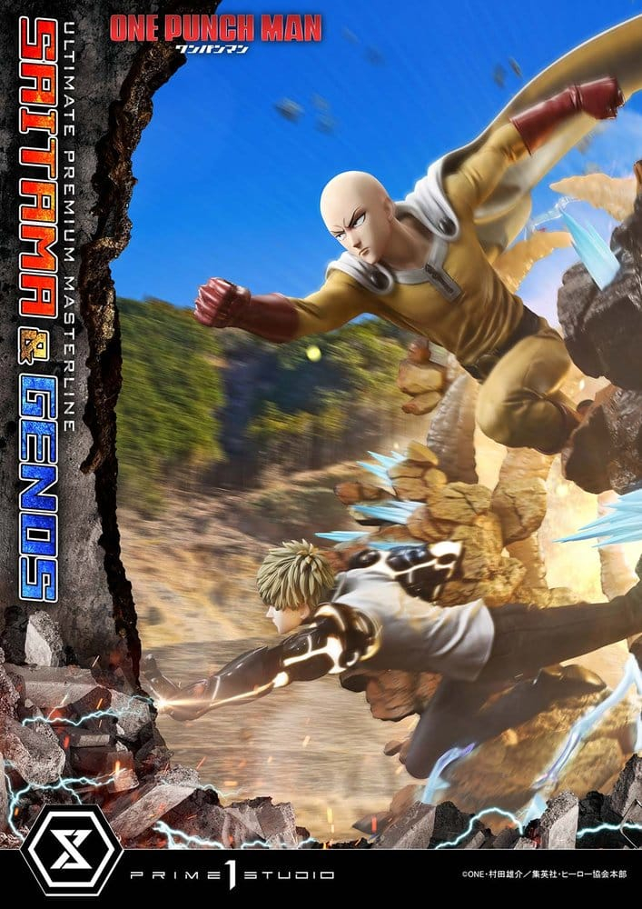 One-Punch Man Premium Masterline Series Statue 1/4 Saitama & Genos 73 cm [4]