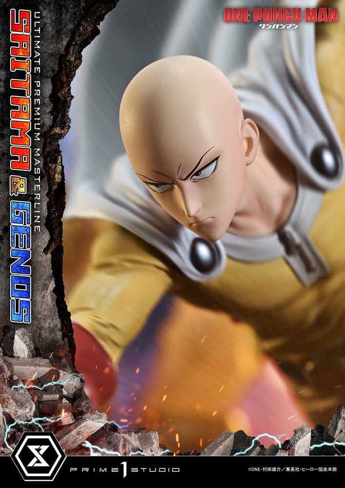 One-Punch Man Premium Masterline Series Statue 1/4 Saitama & Genos 73 cm [11]