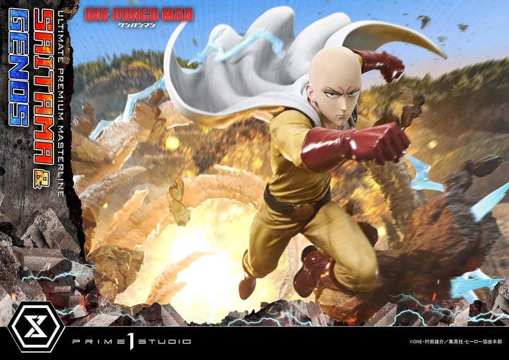 One-Punch Man Premium Masterline Series Statue 1/4 Saitama & Genos 73 cm [5]