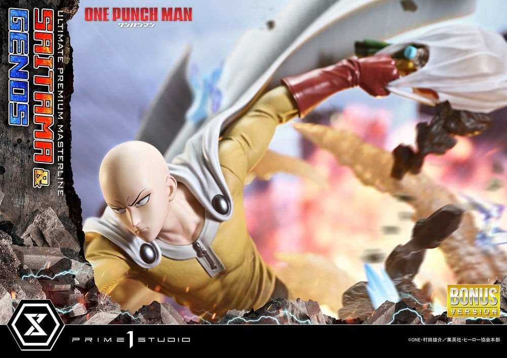 One-Punch Man Premium Masterline Series Statue 1/4 Saitama & Genos DX Bonus Version 73 cm [4]