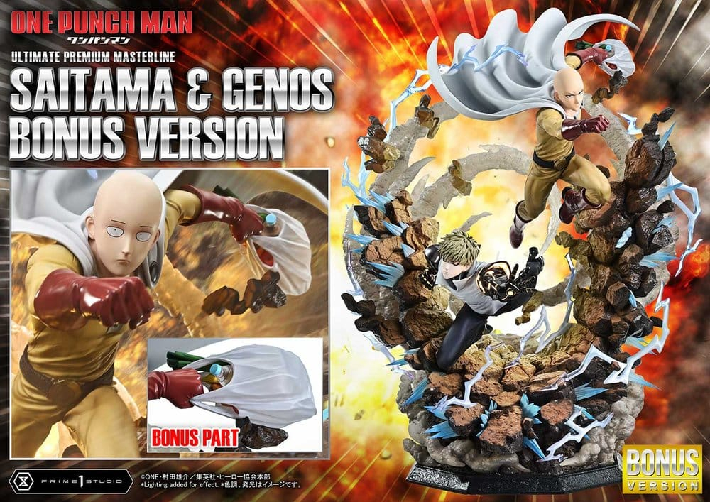 One-Punch Man Premium Masterline Series Statue 1/4 Saitama & Genos DX Bonus Version 73 cm [2]