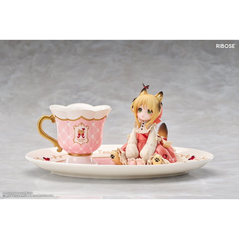 Original Character DLC Series PVC Figure Tea Time Cats Orange Cat 10 cm [4]