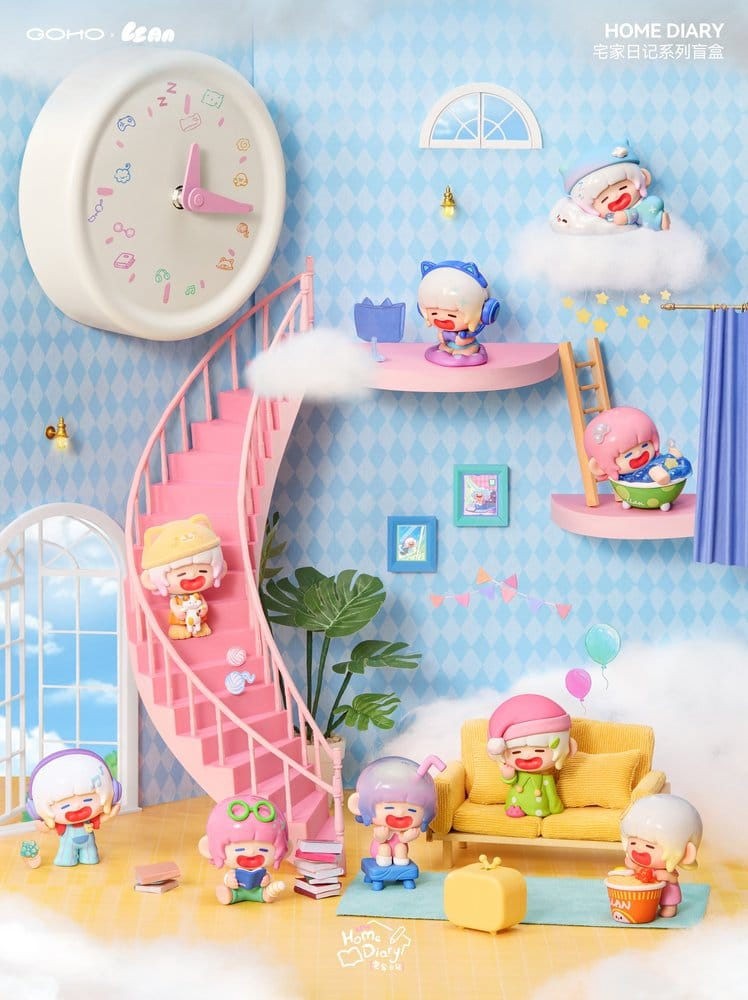Original Character Trading Figures Blind Box 8-Pack Lazy Home Diary 9 cm [2]