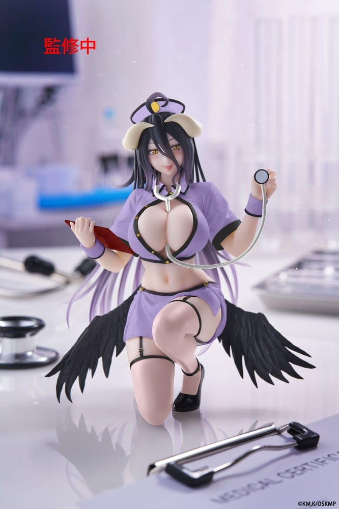 Overlord PVC Figure Desktop Cute Albedo (Nurse Ver.) Renewal 13 cm [4]