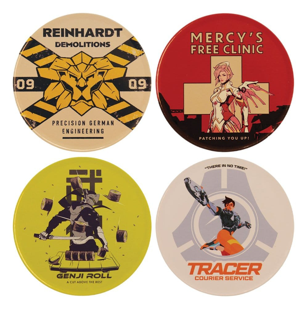 Overwatch Coaster 4-Pack Printed Metal [8]