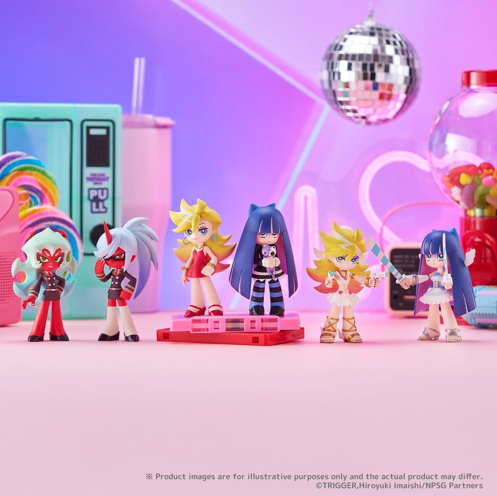Panty & Stocking with Garterbelt PalVerse Mini Figures New Blind Box Display (6) [8]
