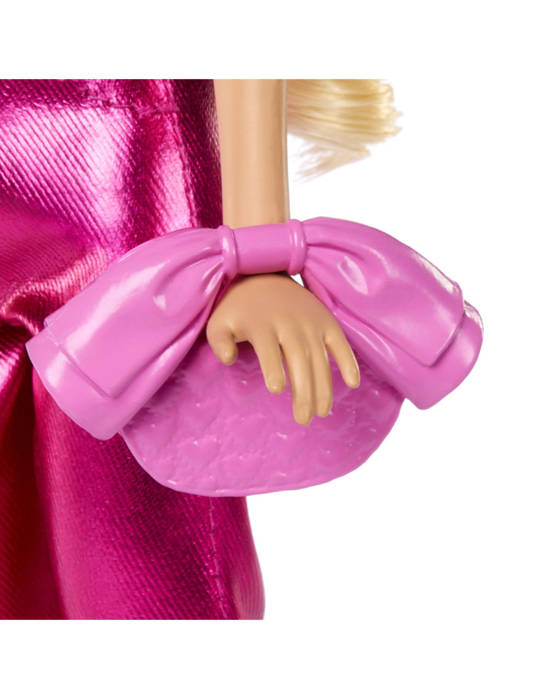 Papusa Barbie Deluxe Style cu Tinuta Roz Metalizat [7]