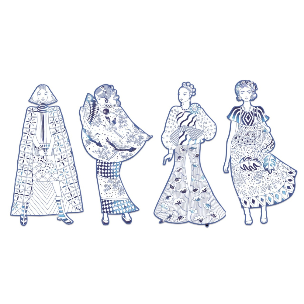 Parada modei de colorat Laura & prietenii, Djeco [3]