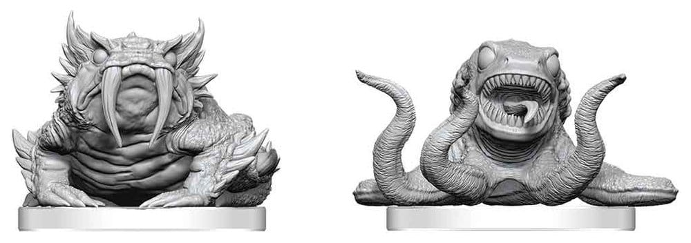 Pathfinder Battles Deep Cuts Unpainted Miniature Bogwid & Slurk 13 cm [2]