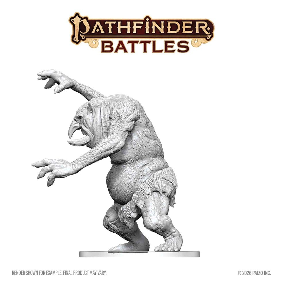 Pathfinder Battles Deep Cuts Unpainted Miniature Forest Troll 15 cm [4]