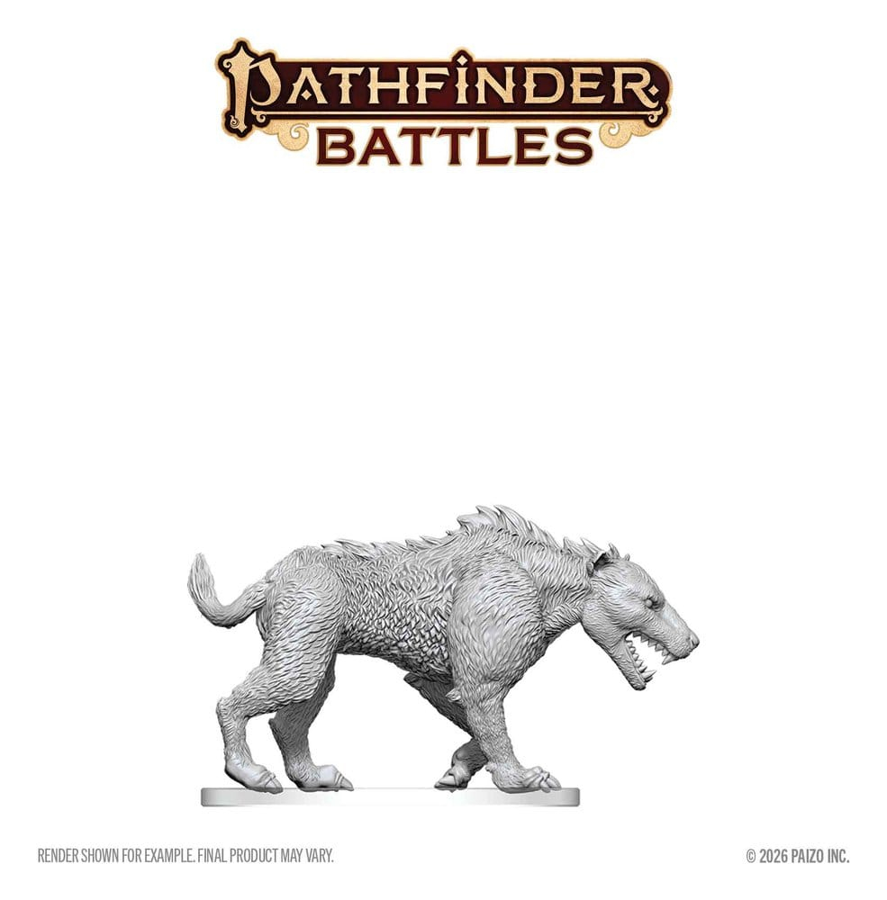Pathfinder Battles Deep Cuts Unpainted Miniature Hyaenodon 13 cm [3]