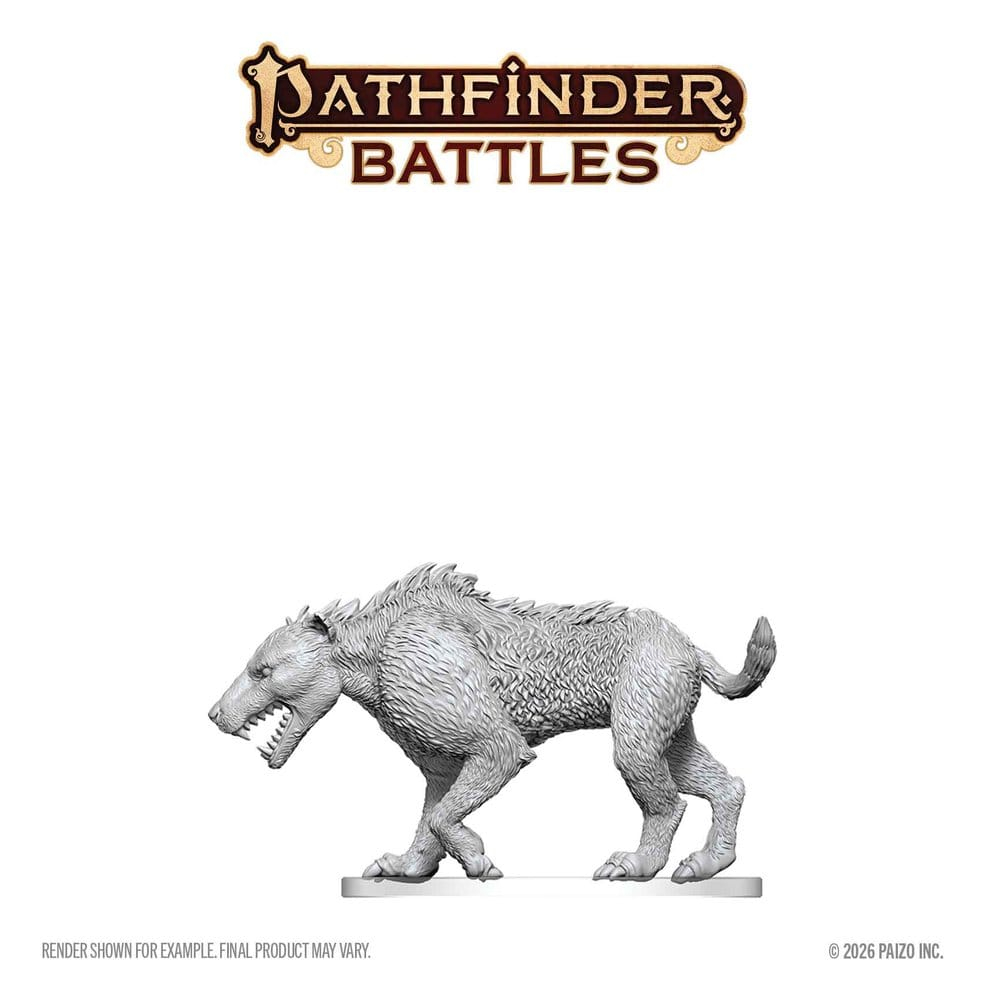 Pathfinder Battles Deep Cuts Unpainted Miniature Hyaenodon 13 cm [4]