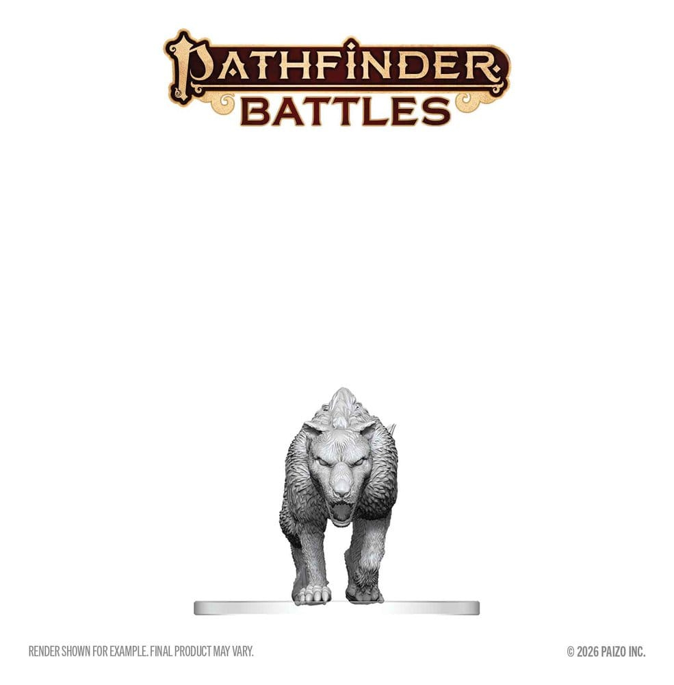 Pathfinder Battles Deep Cuts Unpainted Miniature Hyaenodon 13 cm [2]