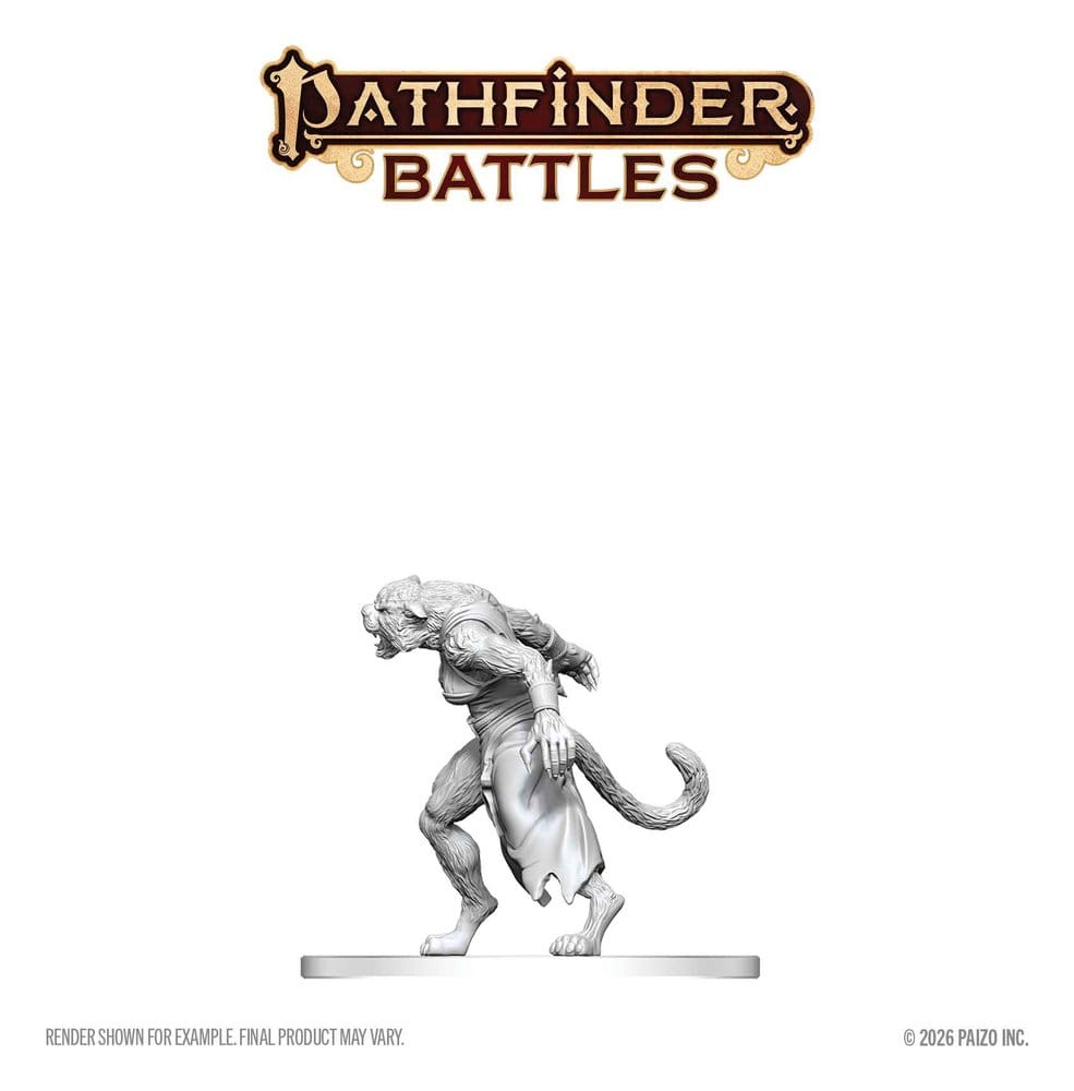 Pathfinder Battles Deep Cuts Unpainted Miniature Weretiger 13 cm [3]