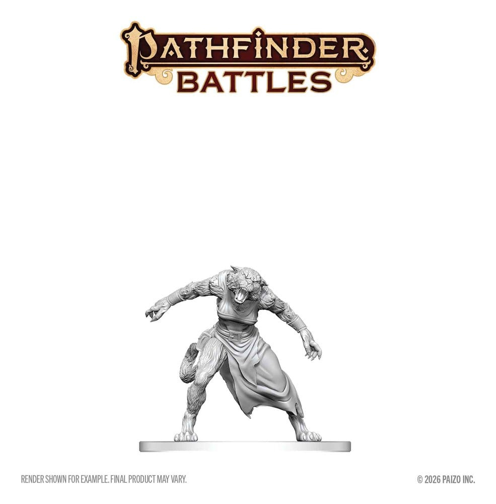 Pathfinder Battles Deep Cuts Unpainted Miniature Weretiger 13 cm [2]