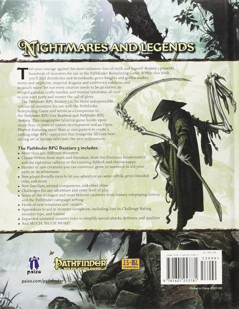Pathfinder Roleplaying Game Bestiary 3 [2]