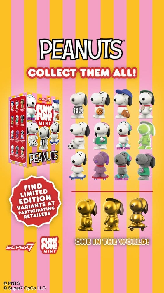 Peanuts Fun! Fun! Mini Figures Wave 01 Athlete Snoopy Blind Box Display (9) [2]
