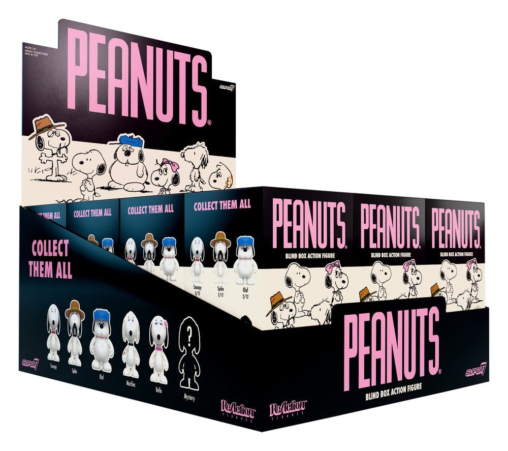 Peanuts ReAction Action Figures Snoopy's Siblings Wave 10 Blind Box 10 cm Display (12) [10]