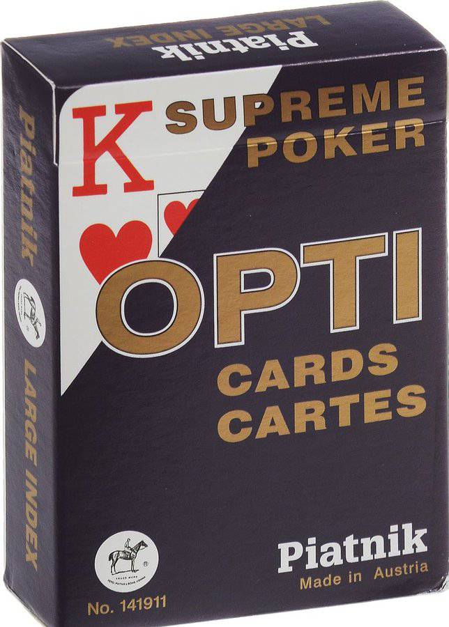 Piatnik - Opti Supreme Poker Cards Rosu/Albastru [2]