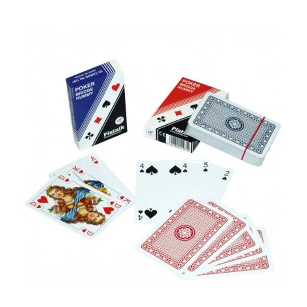 Piatnik - Poker Bridge Rummy Cards Rosu/Albastru [2]
