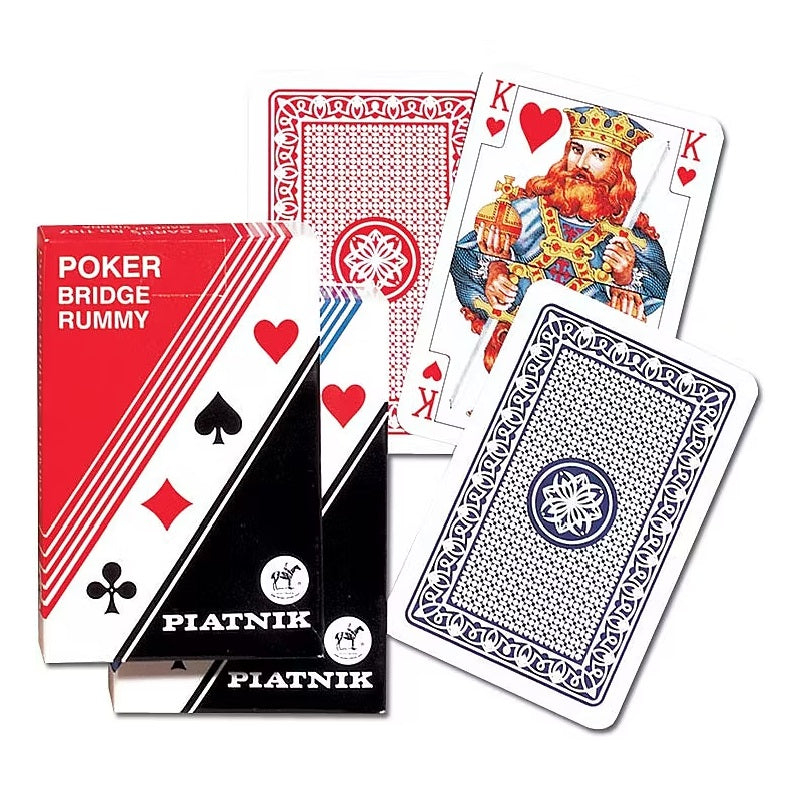 Piatnik - Poker Bridge Rummy Cards Rosu/Albastru [3]