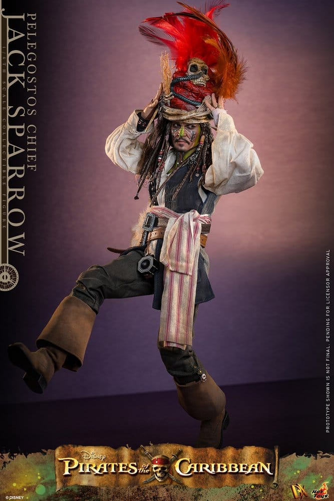 Pirates of the Caribbean: Dead Man's Chest Action DX Figure 1/6 Pelegostos Chief Jack Sparrow 30 cm [11]