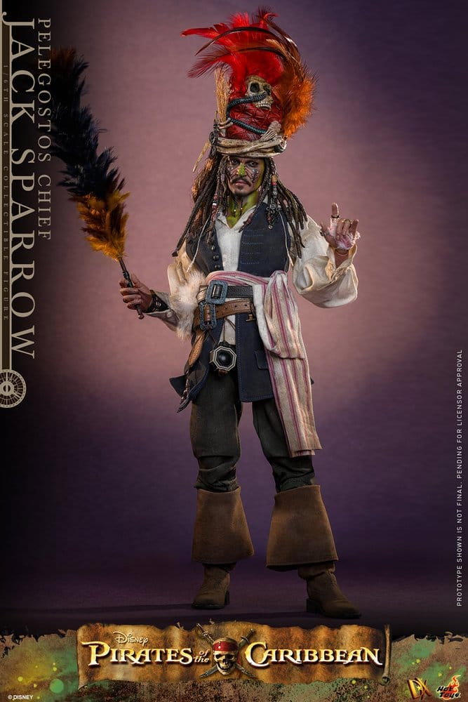 Pirates of the Caribbean: Dead Man's Chest Action DX Figure 1/6 Pelegostos Chief Jack Sparrow 30 cm [14]