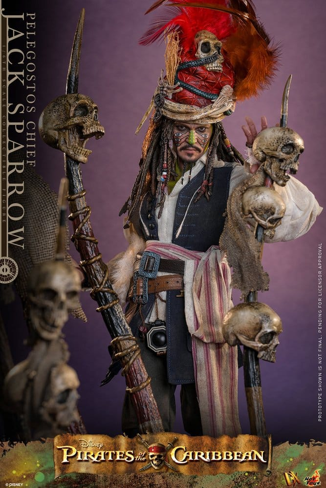 Pirates of the Caribbean: Dead Man's Chest Action DX Figure 1/6 Pelegostos Chief Jack Sparrow 30 cm [12]