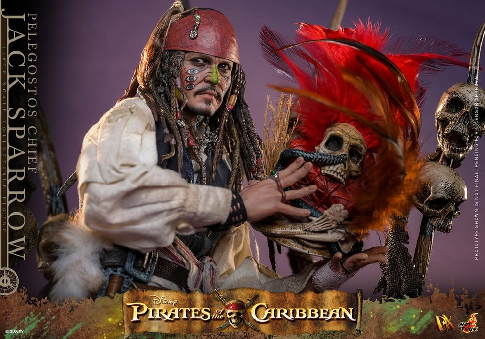 Pirates of the Caribbean: Dead Man's Chest Action DX Figure 1/6 Pelegostos Chief Jack Sparrow 30 cm [17]