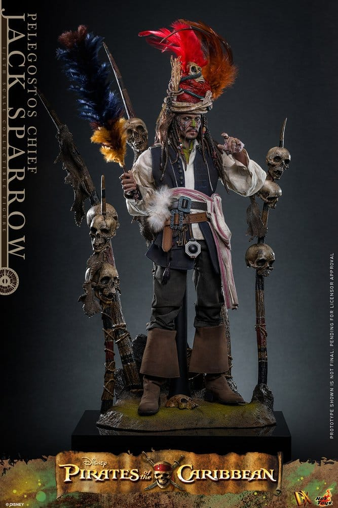 Pirates of the Caribbean: Dead Man's Chest Action DX Figure 1/6 Pelegostos Chief Jack Sparrow 30 cm [3]