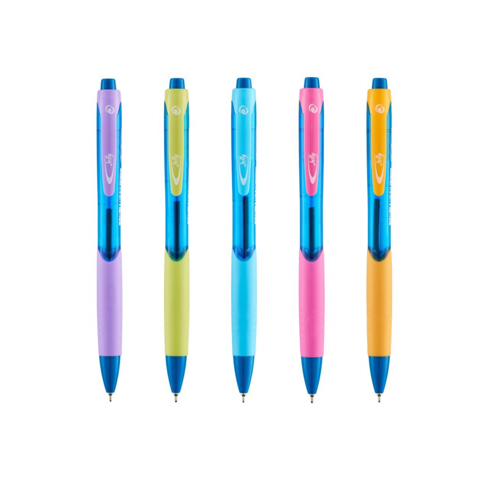 Pix cu Gel Jelly 0.7 mm Albastru – Scriere Fluida, Soft Grip [1]