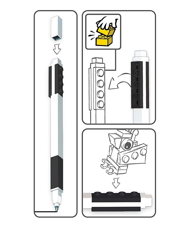 Pix cu gel LEGO negru - Minifigurina [5]