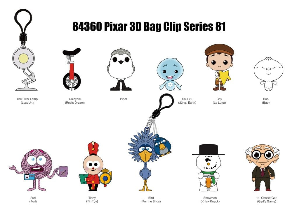 Pixar 3D PVC Bag Clips Series 82 Blind Bag Display (24) [2]