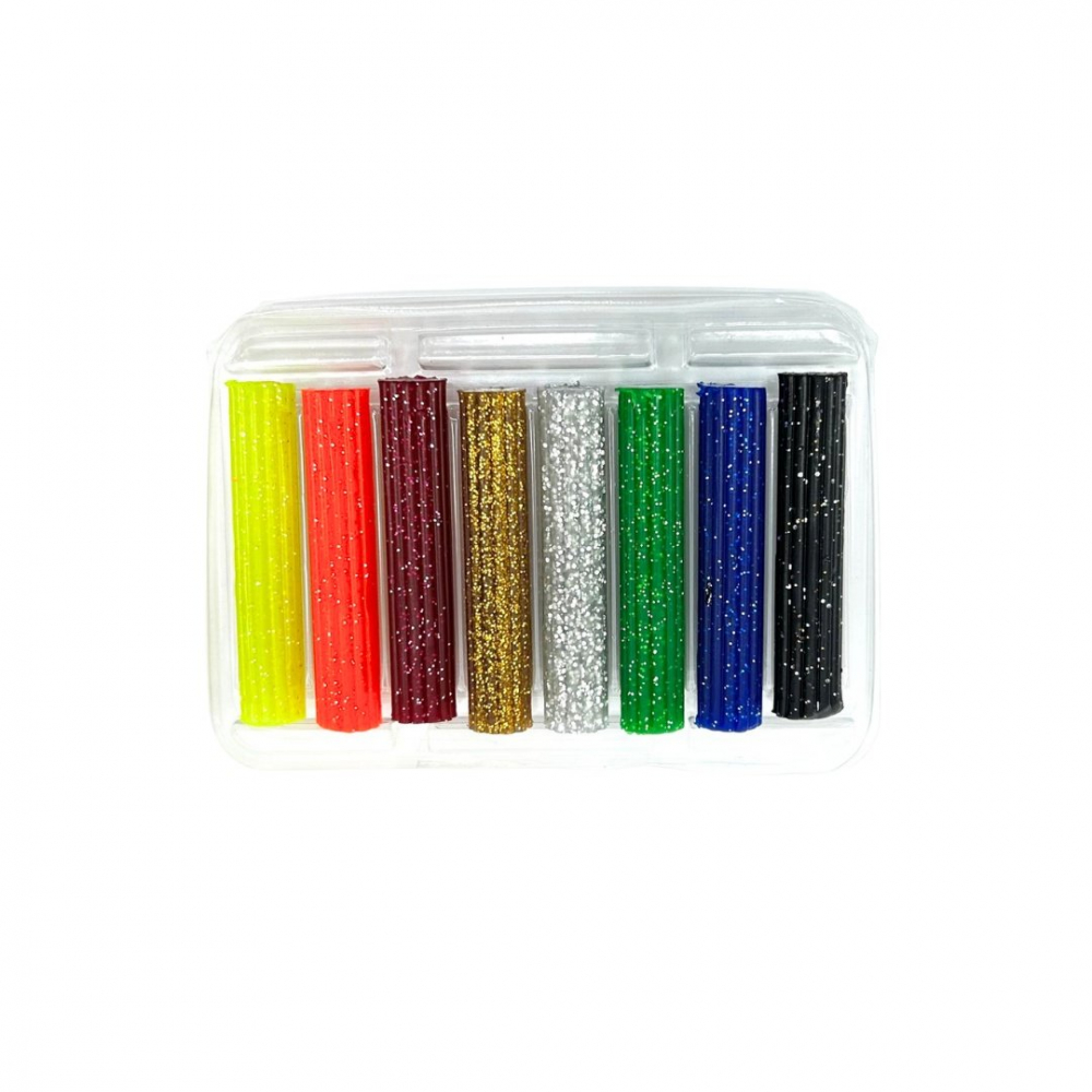 Plastilina Herlitz – set 8 culori cu sclipici, 94g, moale si reutilizabila [2]
