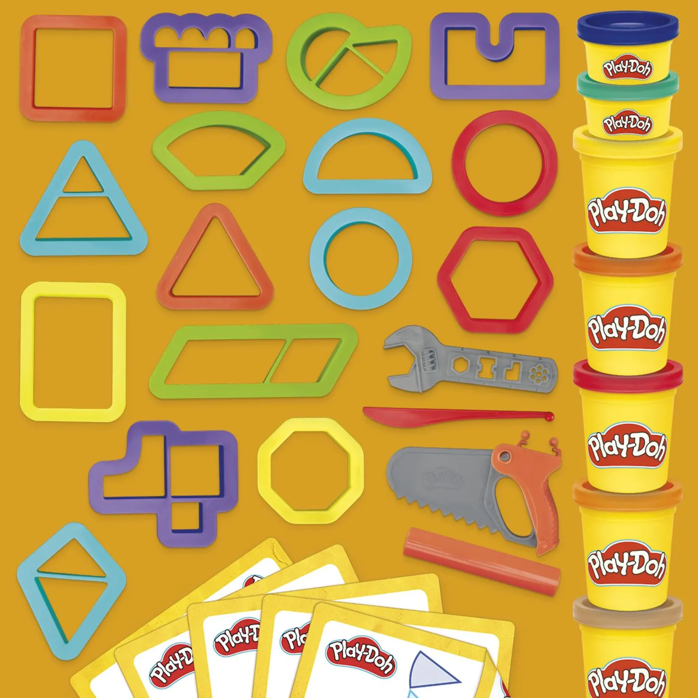 Play Doh Build and Shape Set Plastilina [7]
