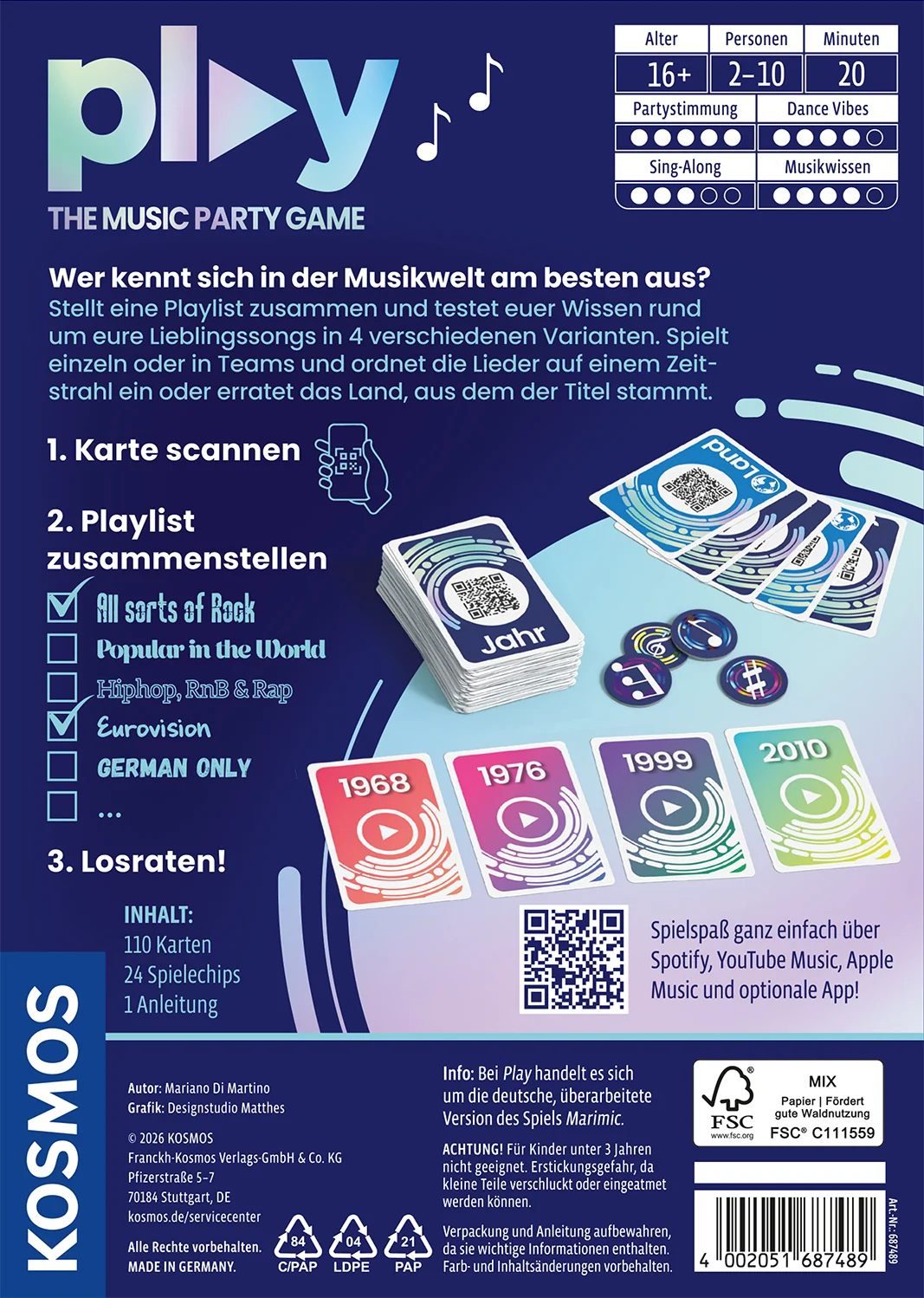 PLAY - The Music Party Game - Joc de Societate in Limba Germana [3]