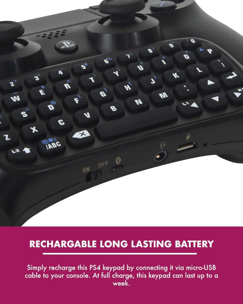 PlayStation 4 Mini Keyboard / Chatpad Bluetooth Wireless [3]