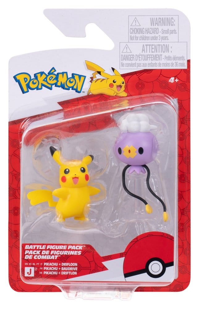 Pokémon Battle Figure 2-Pack Drifloon & Pikachu [6]