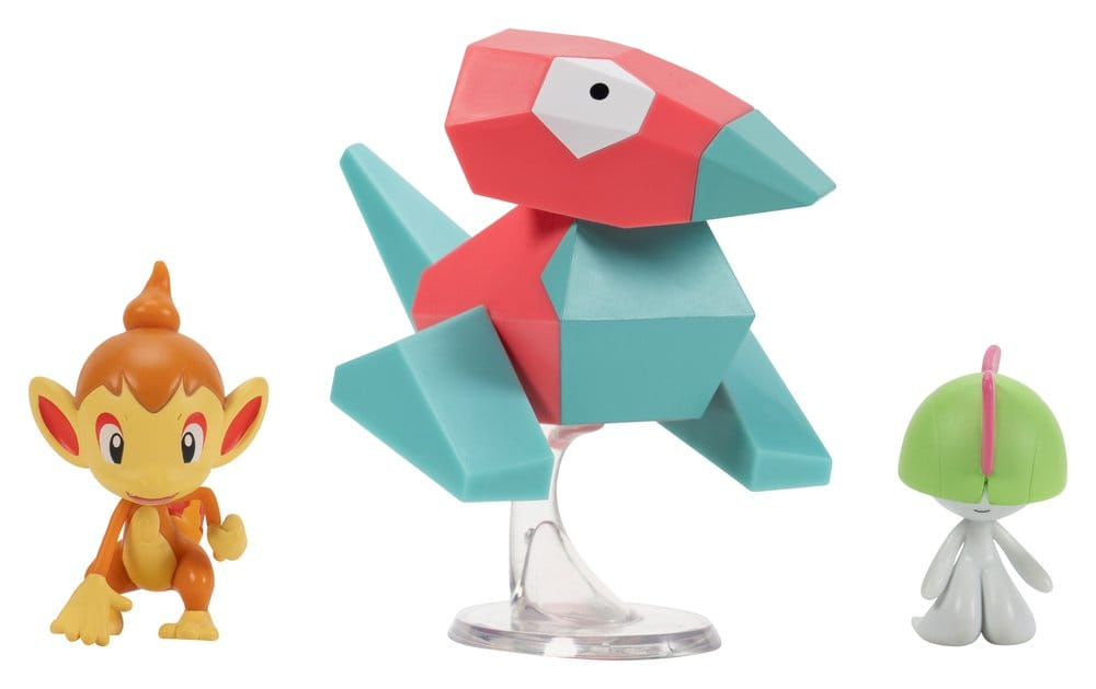 Pokémon Battle Figure Set Action Figures Chimchar, Ralts & Porygon (3-Pack) [17]