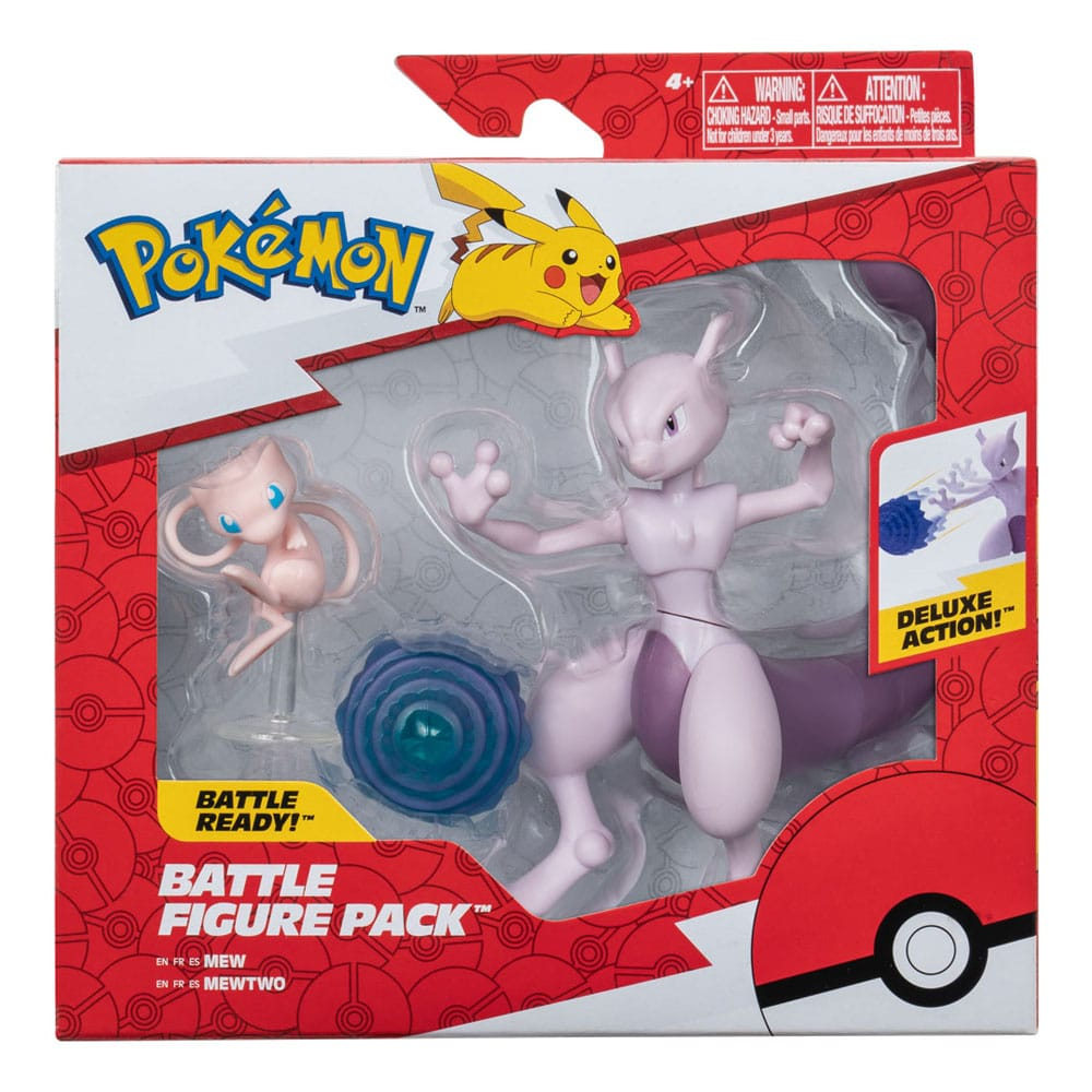 Pokémon Figure 2-Pack Mewtwo 10 cm & Mew 5 cm [2]